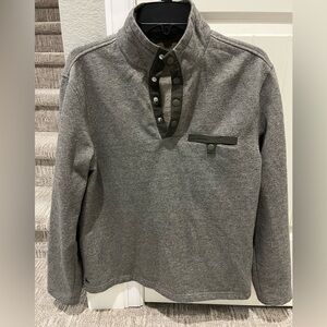 Untuckit Gray Pullover with Black Accents